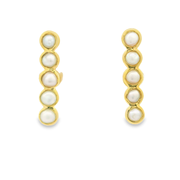 Glistra Pearl 18k Gold Plated Sterling Silver Earrings
